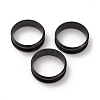 201 Stainless Steel Grooved Finger Ring Settings STAS-TAC0001-10F-B-5