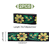 Ethnic Style Flower Pattern Polyester Ribbon OCOR-WH0047-47-4
