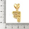 Brass Micro Pave Colorful Cubic Zirconia Pendants KK-P281-01G-F-3