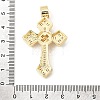 Brass Micro Pave Clear Cubic Zirconia Big Pendants CU-CBAB8F5-06G-3