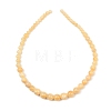 Natural Yellow Jade Graduated Beads Strands GG-CBA2AE1-A02-4