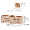 3 Hole Wood Candle Holders DIY-WH0375-001-2