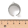 Hammered 304 Stainless Steel Loop Ring Base STAS-G375-01P-3