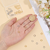 60Pcs 2 Colors Brass Open Jump Rings KK-BC0015-81-3