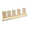 1-Slot Wooden Earring Display Card Stands EDIS-R027-01B-01-4
