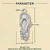 Zinc Alloy with Crystal Rhinestone Pendants RB-OY001-88P-2
