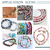 240Pcs 12 Colors Synthetic Ocean White Jade Beads Strands G-AR0005-25-5