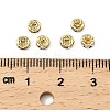 Rack Plating Brass Crystal Rhinestone Rondelle Space Beads RB-D303-G-2