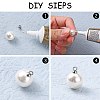 201 Stainless Steel Cup Pearl Peg Bails Pin Pendants STAS-P196-07-2