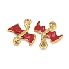 304 Stainless Steel Enamel Pendants STAS-G370-01G-01-2