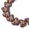 Painted Glass Beads Strands GLAA-Z021-03-3
