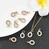 SHEGRACE Brass Micro Pave Clear Cubic Zirconia Pendants XGRQ29684-394G-O-5