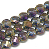 Electroplate Glass Beads Strands EGLA-Q098-A10-1