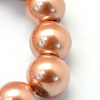 Baking Painted Pearlized Glass Pearl Round Bead Strands HY-Q003-12mm-50-3