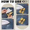 32Pcs 4 Colors Polyester Iron on Cloth Patches DIY-MA0007-28-4