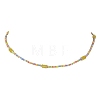 Natural Mixed Gemstone & Glass Seed Beaded Necklace NJEW-JN04425-6