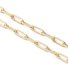 Soldered Brass Paperclip Chain Slider Bracelet Making AJEW-JB01556-4