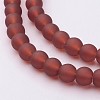 Baking Paint Transparent Glass Bead Strands X-GLAA-S031-6mm-06-1