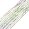 Transparent Gradient Color Glass Beads Strands GLAA-H021-01B-11-2