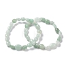 Natural Amazonite Beaded Stretch Bracelets BJEW-F414-02B-03-1