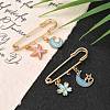 Iron Brooch Findings KK-S345-025-1-6