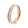 Crystal Rhinestone Finger Ring RJEW-N043-24RG-1