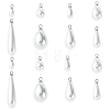 40Pcs 8 Styles ABS Plastic Pearl Pendants FIND-YW0012-01P-1