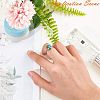 Tarnish Resistant Adjustable 304 Stainless Steel Finger Rings Components STAS-E144-026-12mm-3