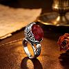 Zinc Alloy Resin Finger Rings for Women UQ0861-5-1