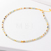 Simple Design Natural Flower Amazonite Beaded Necklaces for Women JH7309-5-1