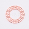 Zinc Alloy Filigree Joiners Links PALLOY-WH0076-41RG-RS-1