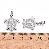 Brass Micro Pave Cubic Zirconia Pendants KK-N257-05P-3