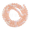 Imitate Austrian Crystal Bicone Frosted Glass Beads Strands EGLA-A039-T2mm-MB12-2