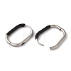 Oval Ion Plating(IP) 304 Stainless Steel Hoop Earrings for Women EJEW-L287-038P-01-2