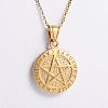 Vintage Punk Stainless Steel Viking Pentagram Pendant Necklaces for Unisex CH3922-3