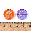 Baking Paint Transparent Glass Beads DGLA-N018-30-3