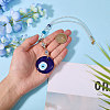 Glass Evil Eye & Alloy Rhinestone Car Pendant Decorations AJEW-GL0003-26-3