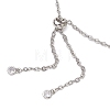 3Pcs 3 Sizes 304 Stainless Steel Cable Chain Macrame Pouch Slider Necklace Making NJEW-JN05068-4