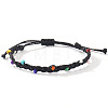 Glass Beads Braided Bead Bracelets TN6908-11-1