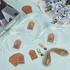 30Pcs Alloy Enamel Pendant Decorations HJEW-ME00136-4