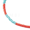 4Pcs 4 Colors Adjustable Glass Seed Beads Braided Bracelet Sets BJEW-JB10803-4