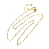 Brass Lumachina Chain Necklaces NJEW-M108-43G-2