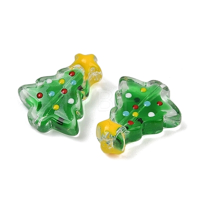 Transparent Glass Enamel Beads LAMP-S070-05F-1