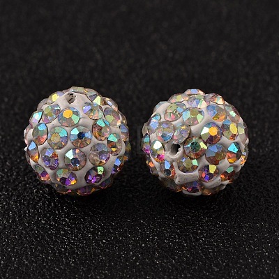 Pave Disco Ball Beads RB-H258-10MM-101-1