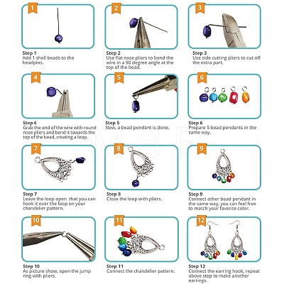 DIY Earring Making DIY-SC0002-17-1