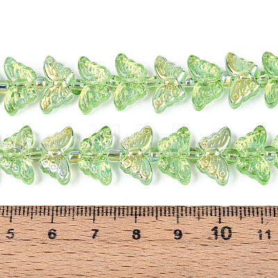 Transparency Electroplate Glass Beads Strands GLAA-T023-39A-07-1