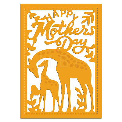 Mother's Day Theme Carbon Steel Cutting Dies Stencils DIY-WH0263-0269-1