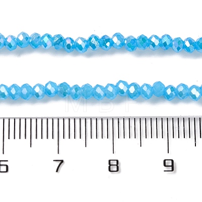 Baking Electroplate Glass Beads Strands X-DGLA-A039-J4mm-B12-1