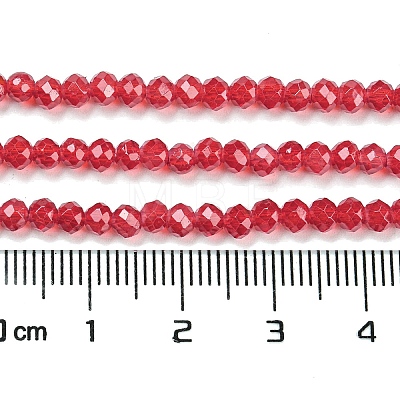Baking Painted Transparent Glass Beads Strands DGLA-A034-J3mm-B-1