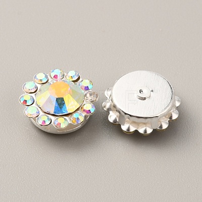 Glass Rhinestone Cabochons FIND-WH0145-49B-1